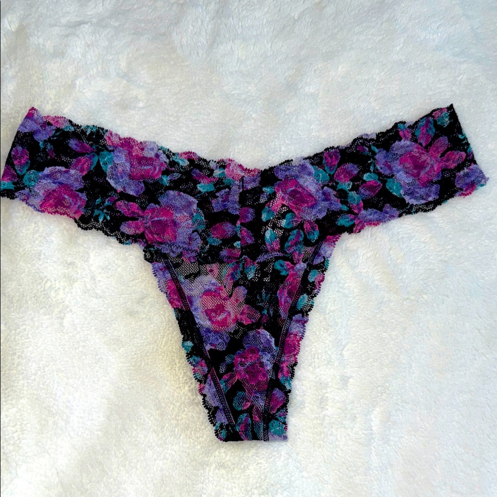 Victoria's Secret Multicolor Floral Lace Panty‎ Small